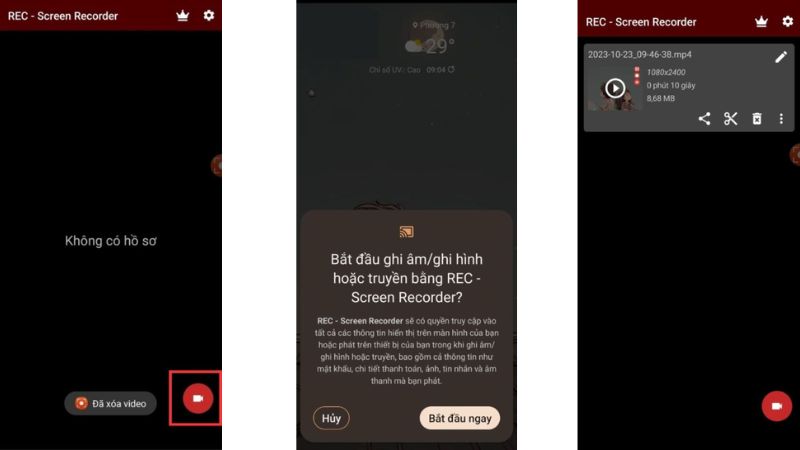 cách quay màn hình samsung bằng rec