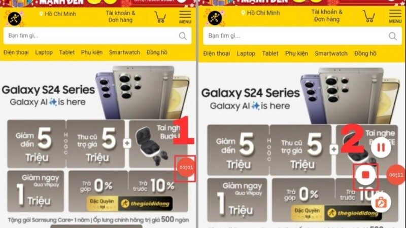 cách quay màn hình Samsung bằng AZ Screen Recorder