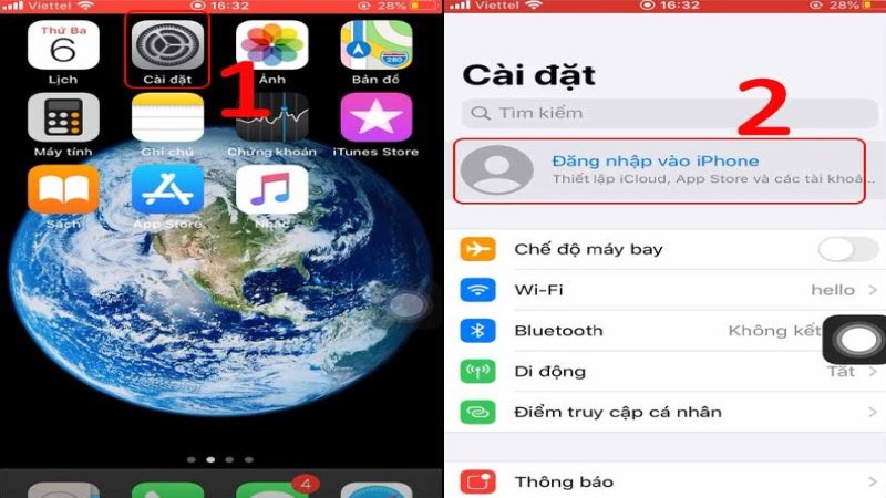 Cách tạo iCloud trên điện thoại 1