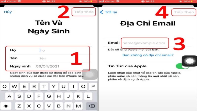 Cách tạo iCloud trên điện thoại 3
