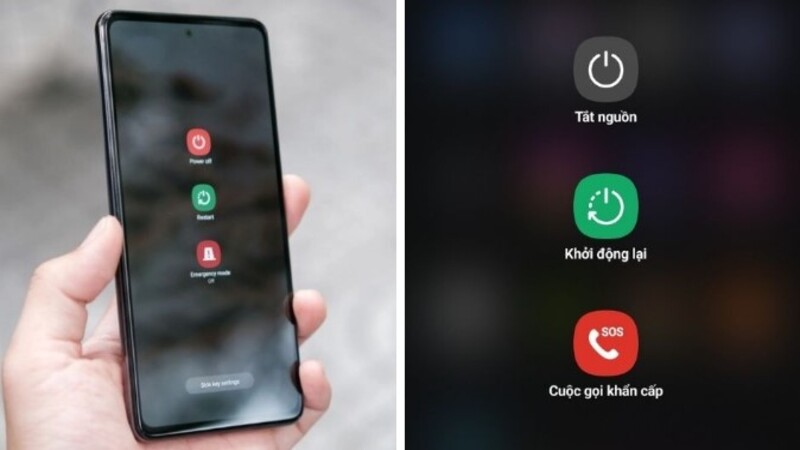cách tắt nguồn Samsung bằng phím vật lý