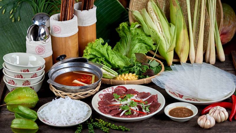 Chuẩn bị các nguyên liệu cần thiết cho món bò nhúng dấm