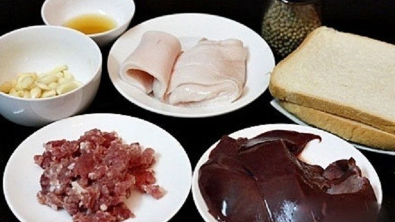 Chuẩn bị nguyên liệu làm pate