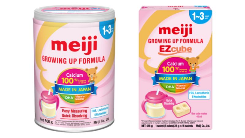 chuẩn bị trước khi pha sữa meiji