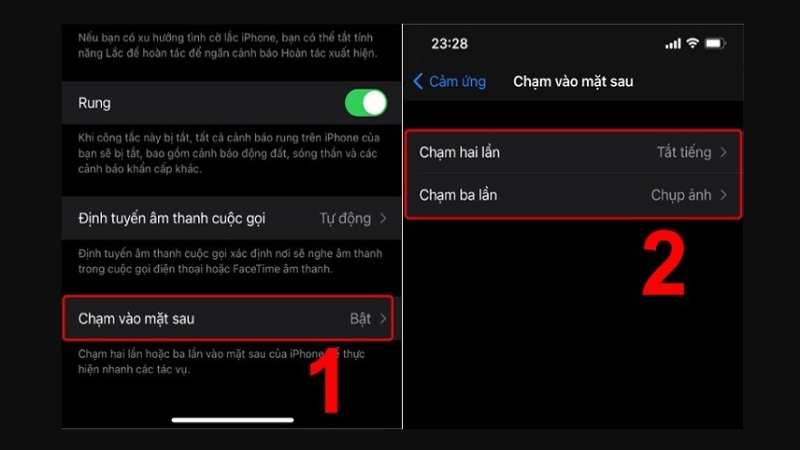 Chụp màn hình iPhone bằng cách gõ mặt lưng 3