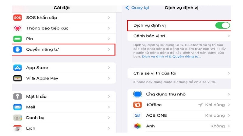 Dịch vụ định vị