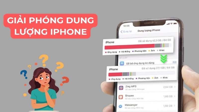 Cách giải phóng dung lượng iPhone hiệu quả khi sắp hết bộ nhớ