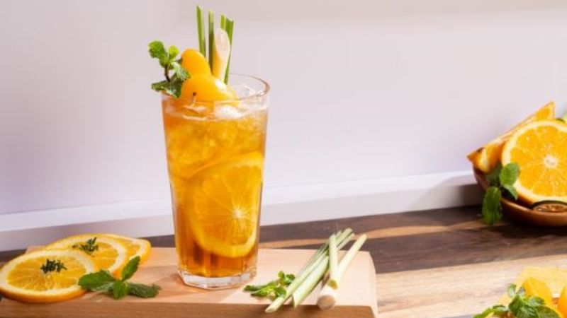 Hướng dẫn làm trà đào dầm chuẩn vị ngoài hàng