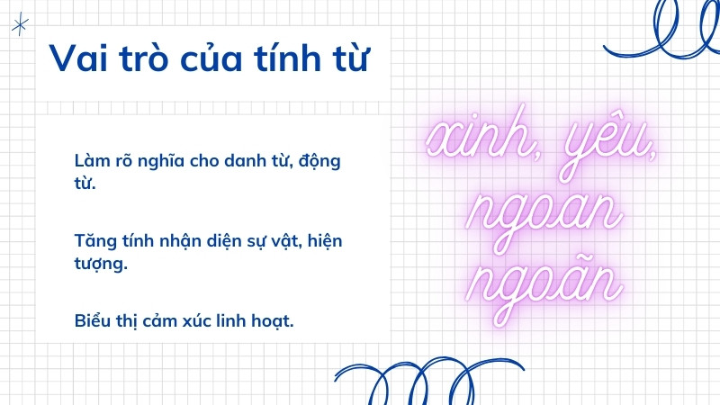 khái niệm tính từ là gì