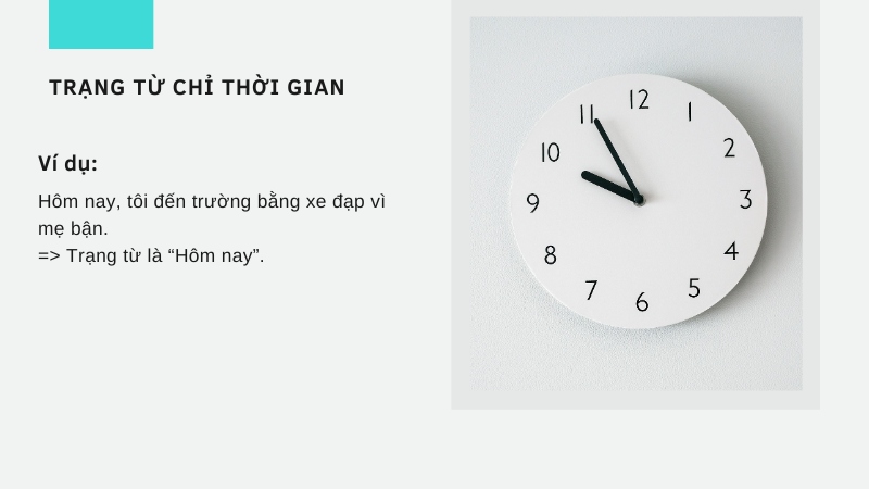 khái niệm trạng từ là gì