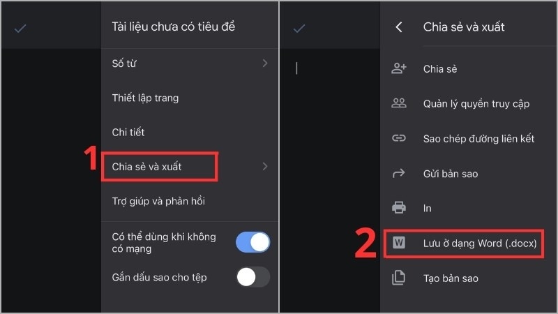 Lưu file ở dạng Word
