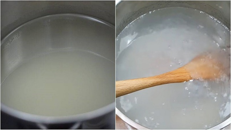 Nấu rau câu dừa