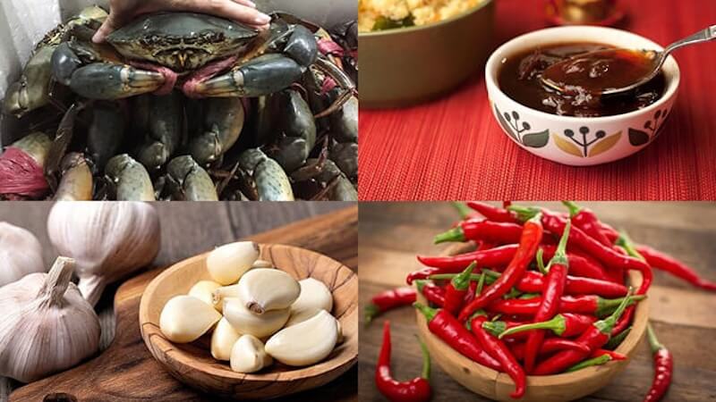 Nguyên liệu cua rang me