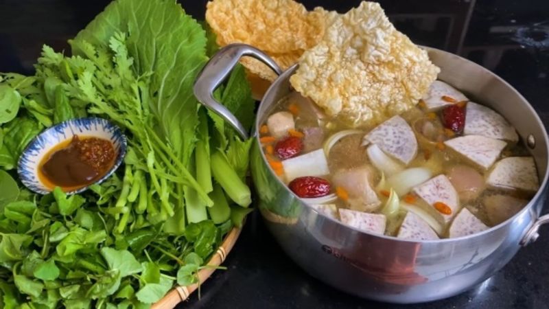 Nguyên liệu để nấu lẩu bò thập cẩm