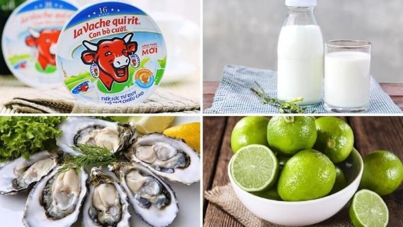 Nguyên liệu hàu nướng phô mai con bò cười