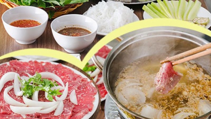 Chuẩn bị nguyên liệu làm bò nhúng dấm