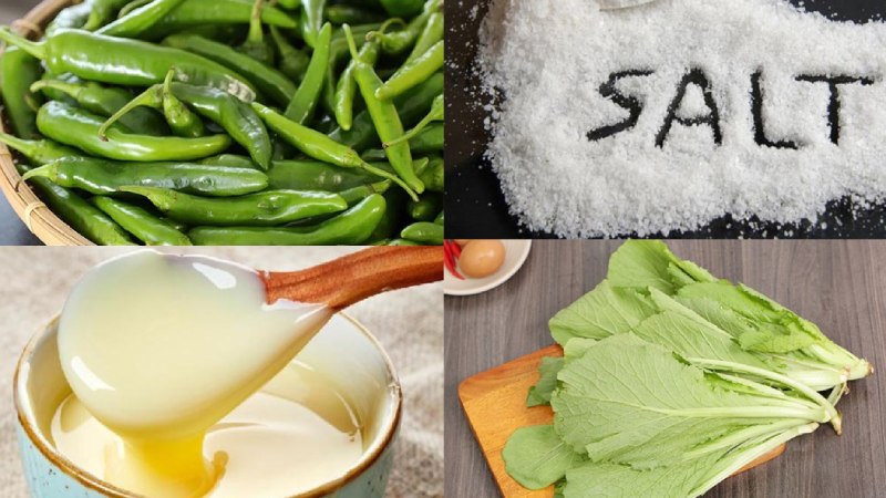 Nguyên liệu làm muối ớt xanh