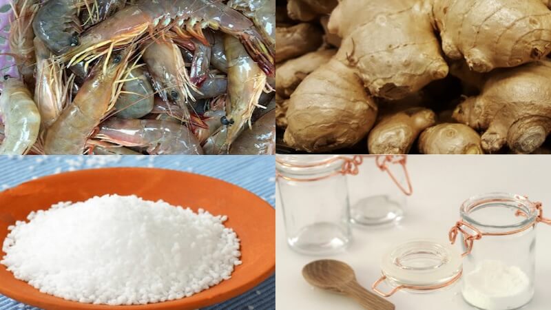 Nguyên liệu làm tôm khô 