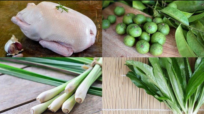 Nguyên liệu làm vịt om sấu