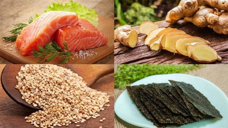 Nguyên liệu ruốc cá hồi rong biển