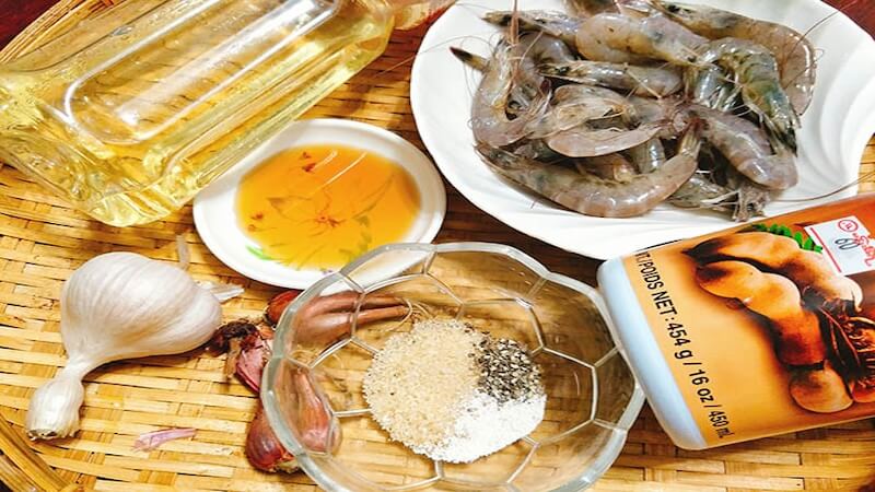 nguyên liệu tôm sốt me