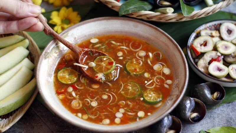 Nước chấm ốc kiểu Thái
