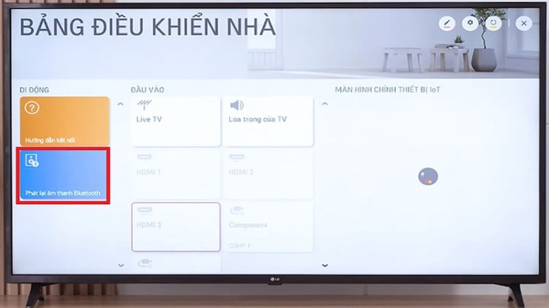 phát lại âm thanh Bluetooth tivi LG