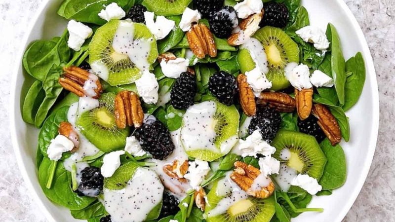 Salad kiwi giàu vitamin C, tốt cho cơ thể