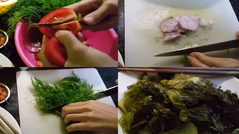 Sơ chế các nguyên liệu khác 