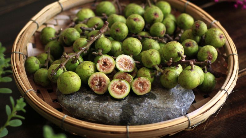Sơ chế sung và nguyên liệu