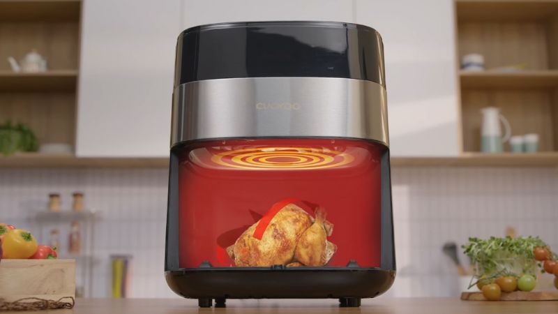 sử dụng nồi chiên không dầu