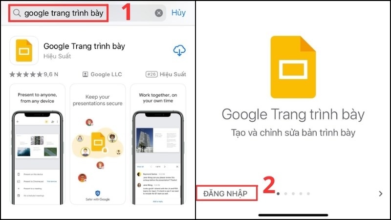 Tải ứng dụng Google Trang trình bày