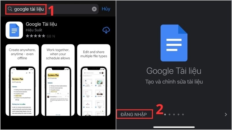Tải xuống điện thoại Google Tài liệu