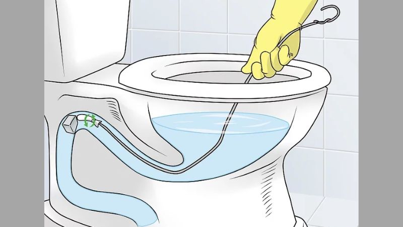 thông bồn cầu bằng móc