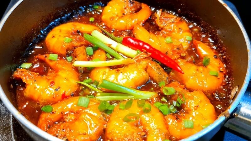 tôm rang mặn ngọt