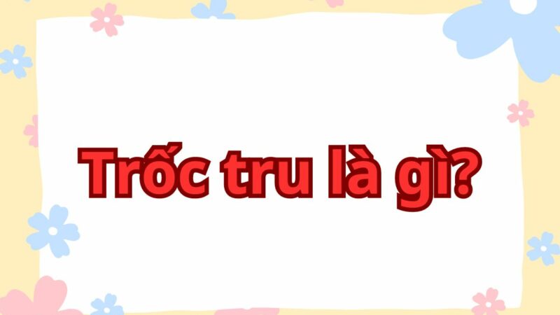Trốc tru là gì? Khái niệm, ví dụ và các lưu ý khi dùng 