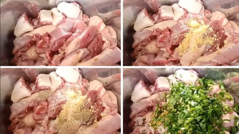 Ướp thịt vịt nấu vịt om sấu