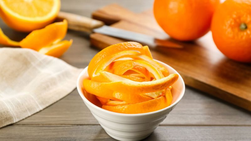 vỏ cam trị hóc xương