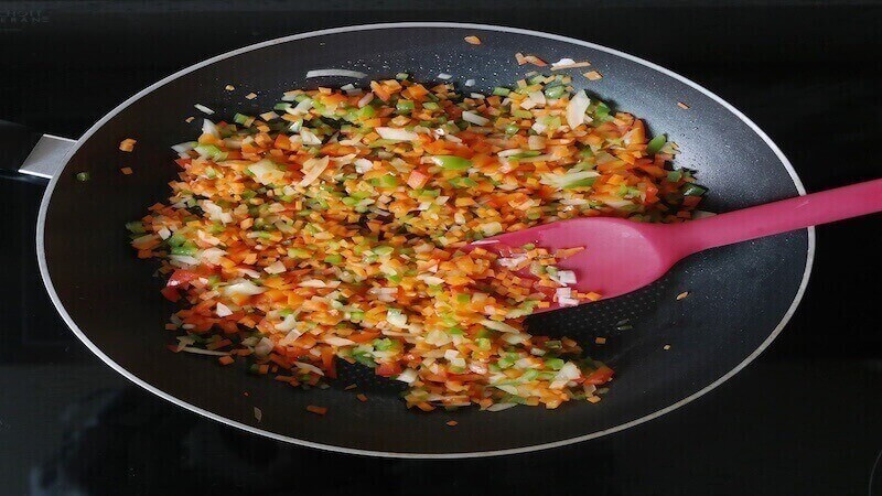 xào rau củ