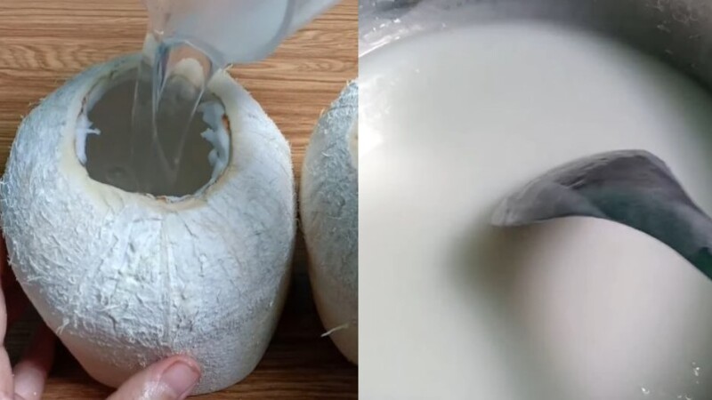 cách làm rau câu dẻo dừa nguyên trái