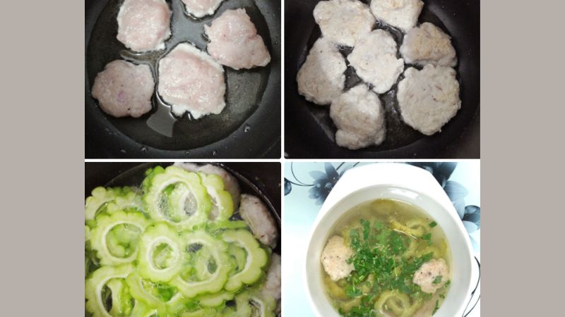 Cách nấu canh khổ qua cắt lát với cá thác lác