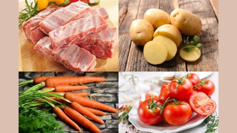 Cách nấu lagu sườn heo chấm bánh mì