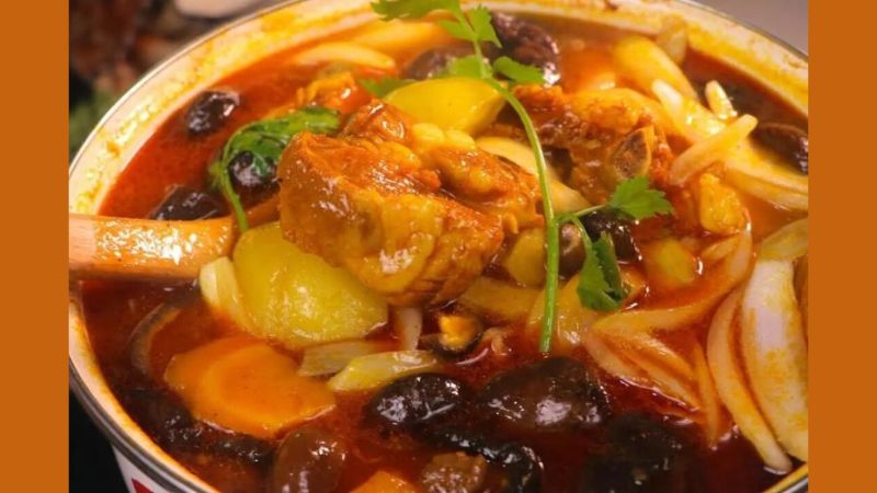 Cách nấu lagu sườn heo pate chấm bánh mì