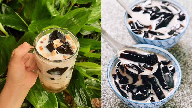 cách nấu sương sáo từ bột bà Bảy