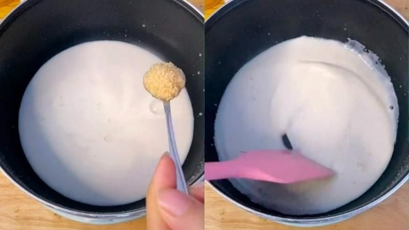 cách nấu sương sáo từ bột bà Bảy