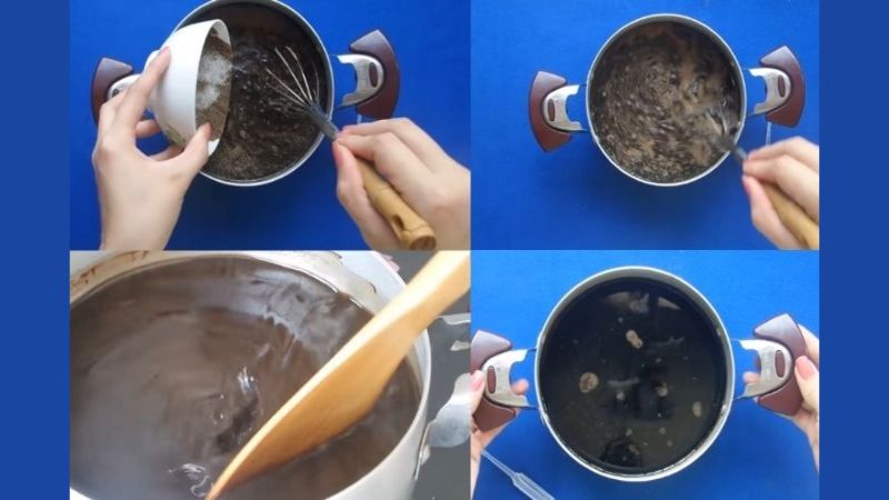 cách nấu sương sáo từ bột Vinathach