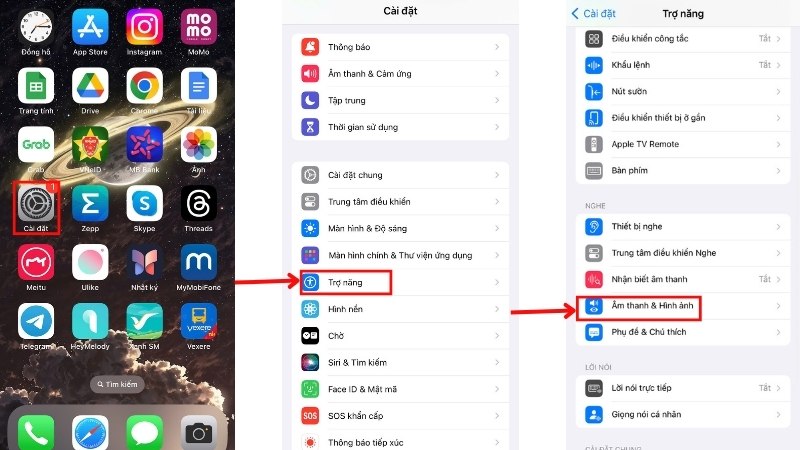 cách bật đèn flash khi có thông báo trên iphone