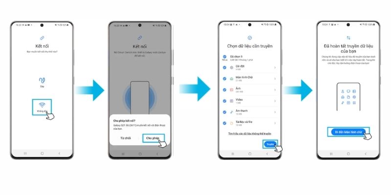cách chuyển dữ liệu từ samsung sang samsung