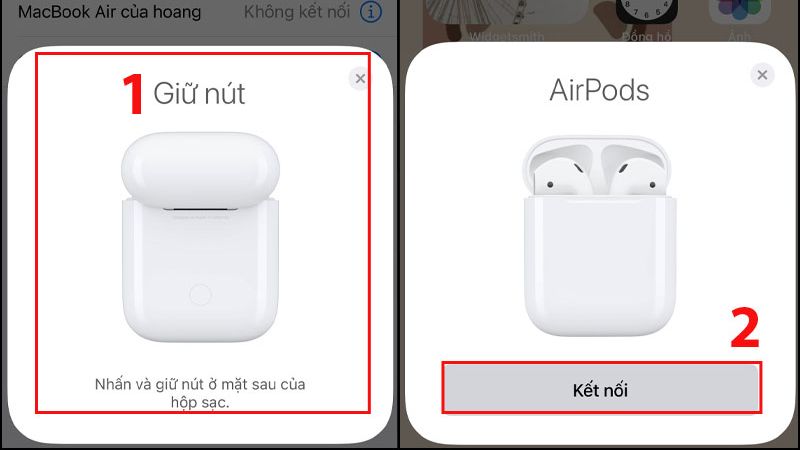 cách kết nối airpod với iphone đơn giản