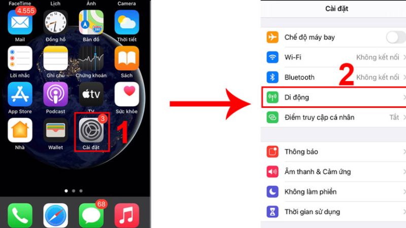 cách phát wifi trên iphone